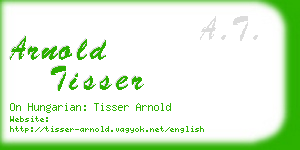 arnold tisser business card